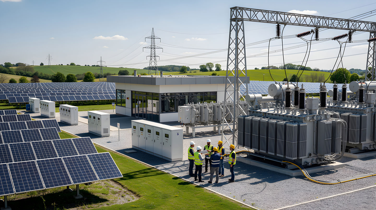 Schéma 3D illustrant six capteurs colorés en périphérie reliés par des flux lumineux à une plateforme centrale de collecte de données énergétiques.